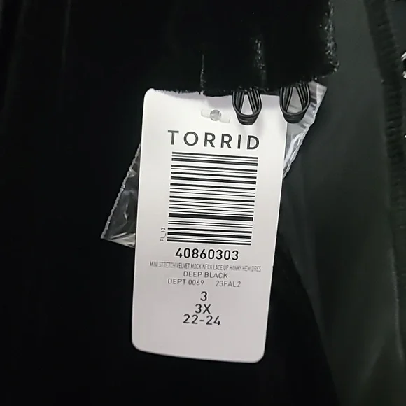 Torrid black nightfall dress NWT SZ 3X - Picture 3 of 3